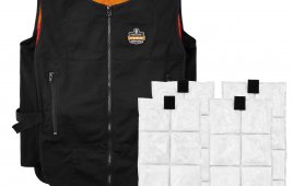 he Chill-Its® Lightweight Phase Change Cooling Vest keeps workers cooler, safer and more productive. Its 100% biodegradable phase change cooling material maintains a 59° F / 15° C temperature for up to two hours when activated.