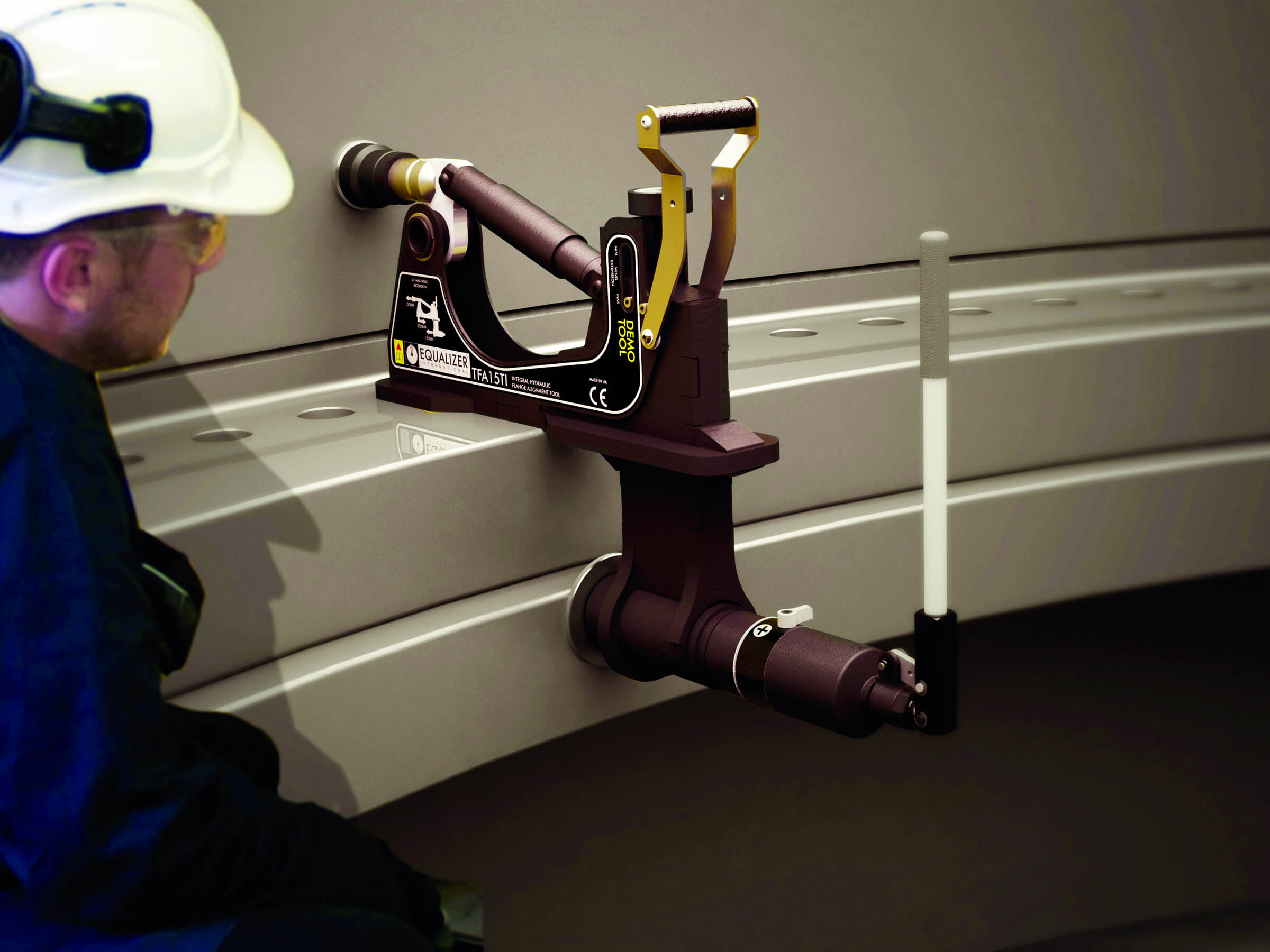Compared with traditional, manual approaches, the Equalizer tools offer a much safer quicker and effective means of realigning flanges.