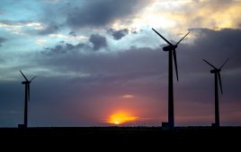 Wind turbines could be a significant source of flexibility and resilience on the grid, according to research conducted at the Scaled Wind Farm Technology facility. Photo courtesy of Sandia Nation.